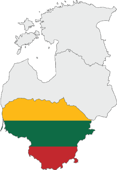 Map of the Baltic States
